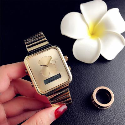 China Non-specific good price of expensive watches for women men feather dial watch fashion quartz lady wristwatch digital connector compatible for sale