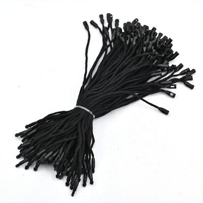 China Factory Direct Selling Black Washable Color Bullet Plastic Hang Seal Tag String Plastic Cotton For Clothing for sale