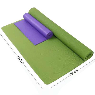 China Custom Execise Extra Large Wholesale Logo 6MM Tape Exercise Yoga Mat Double Size for sale