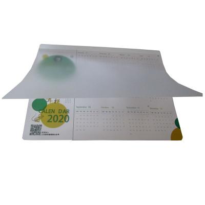 China Printing Wholesale PVC Material Openable Calendar Desk Mat for sale