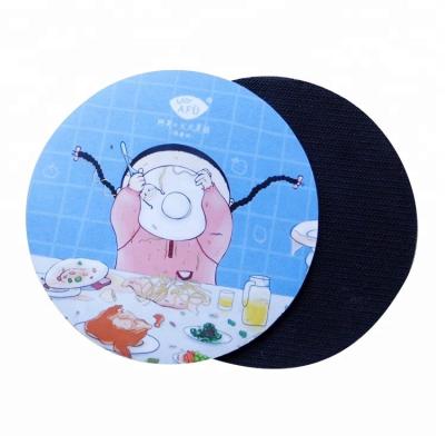 China Viable Wholesale Round PVC Silicone Drinks Rubber Coaster for sale