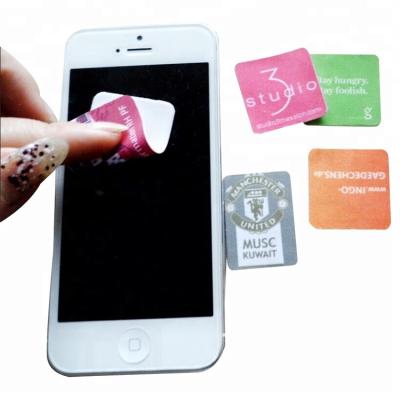 China Mobile Cell Phone Silicone Microfiber Sticky Screen Remover for sale