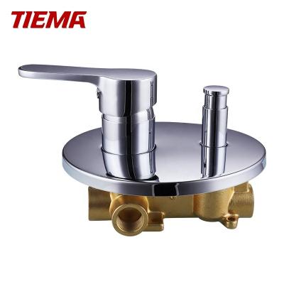 China Without Hot Cold Water Bathroom Faucet Sleek Brass Water Saver Sliding Bar Concealed Shower Mixer for sale