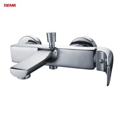 China High Quality Single Hole Slide Bar Bathroom Shower Brass Wall Mounted Bathtub Faucets Without Double Handle for sale