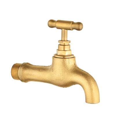 China TIEMA traditional hot sale quality classic nice cold water bibcock vintage brass garden taps for sale