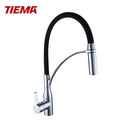 China Thermostatic Faucets Single Handle Brass Faucets Manufacturer Cheap American Chrome Pull Down Pipe Kitchen Faucets for sale