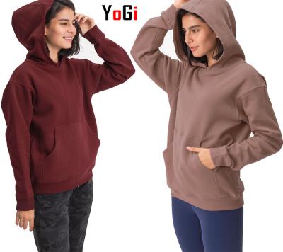 China Wholesale Custom Autumn Winter Women's Oversize Long Sleeve Active Fitness Running Jogging Yoga Jacket Hoodies & Sweatshirts for sale