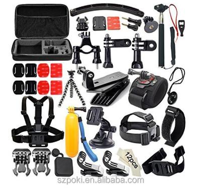 China 2017 High Quality Hot Selling ABS Gopros Accessories Set, Gopros Accessories Bundle Kit, Including 56pcs for sale