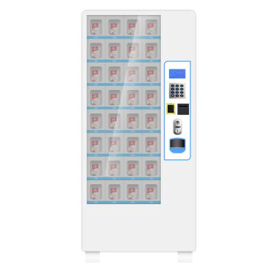 China Window High Quality Refrigerated Vegetable Vending Machine Metro Station Frozen Locker Vending Machine for sale