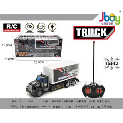 China Wholesale App Controlled JBOY Trucks Black Trailer Toys Scale Toy Parts Accessories Mining Excator Dumtruck And Rc Truck Remote Control for sale