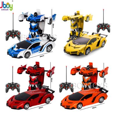 China RC Transformation Car App Controlled Robot 2 Into 1electric Deformation Car Remote Control Toys With Light The Gift For Kids for sale