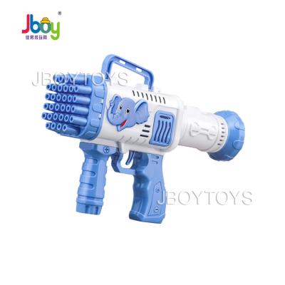 China Outdoor Tending Hole Rocket Boom Bazooka Bubble Gun Summer Gatling Bubble Machine 32 Hole Eco-friendly Material For Kids for sale