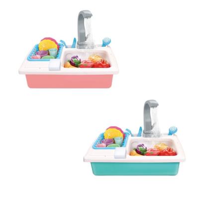 China Electric Play House Toys Children Kitchen Dishwasher Sink Toys For Children Pretend To Play Educational Toys For Kitchen Play House Toy for sale