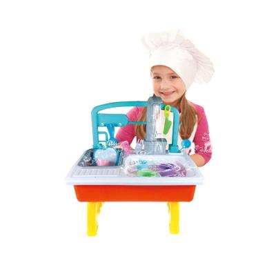 China Play House Toys Pretend Play Toy Electric Kitchen Sink Toy Dishwasher Toy For Kids for sale