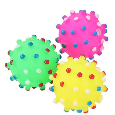 China Stocked Dog Toys Squeaky Puzzle Interactive Game Wholesale Dog Toys Dog Toys Set Funny Fun Like Molar Ball Color Ball for sale