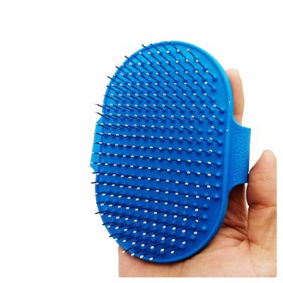 China Stocked Universal Cat and Dog Oval Massage Paint High Quality and Affordable Pet Cat and Dog Massage Brush Paint Wholesale Products for sale