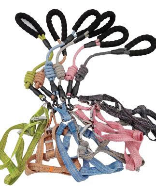 China Durable High Quality Viable Dog Harness With Foam Handle Pull Rope Nylon Rope Factory Direct Sale Many Colors And Sizes Can Choose for sale