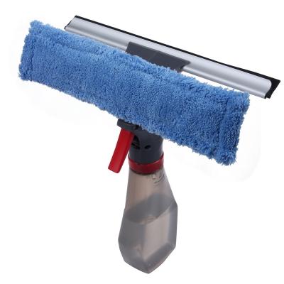 China Durable High Density Rubber Double Sided Microfiber Quick Dry Mop Spray Wiper Glass Window Washer for sale