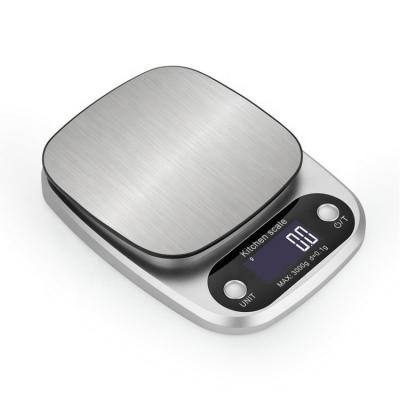 China Weigh Digital Food Kitchen Weight Measuring Scale In Stainless Steel Material for sale