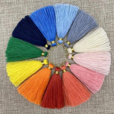 China Sjzmm Modern High Quality Three-Layer Tassels Hanging 6.5cm Cotton Tassel Box Package Accessories Tassel Pendant for sale