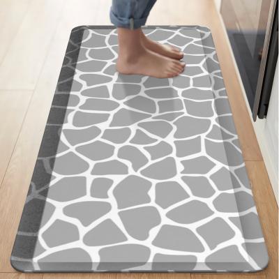 China Factory Directly Sale Washable Kitchen Blanket Rug Anti Fatigue Leather Padded Floor Mat for sale