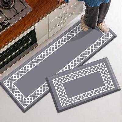 China Designer Cushioned Anti-Fatigue Kitchen Covers Wholesale Washable Floor Mat Kitchen Mat for sale