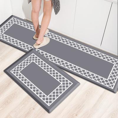 China 3/4INCH PVC Washable Thick Kitchen Mat Cushioned Anti-Fatigue Floor Mat for sale