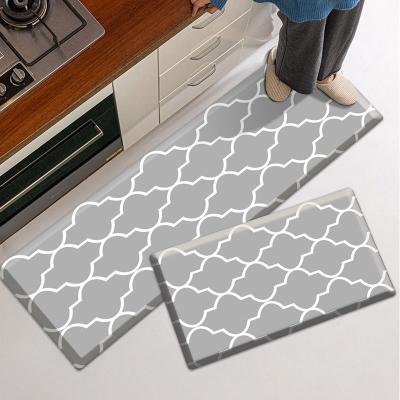 China Factory Washable Custom Logo PVC Kitchen Mat For Home for sale