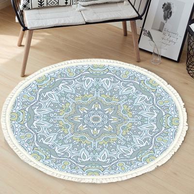 China Bohemia Style Fleece Blanket Washable Soft Home Decor Floor Mat Living Room Thicken Non-Slip Rugs And Blankets for sale