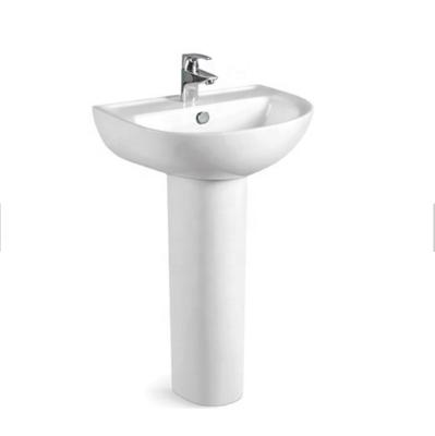 China High Quality Modern Desgin Bathroom Art Pedestal Basin Ceramic Hand White Wash Basin for sale