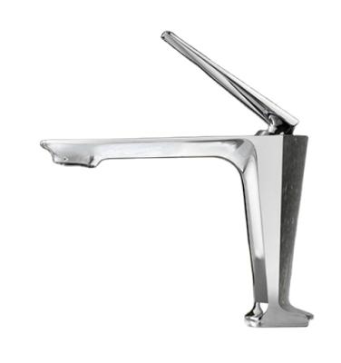 China Modern Single Handle Single Hole Water Mixer Bathroom Sink Faucet Metered Basin Faucets Taps for sale