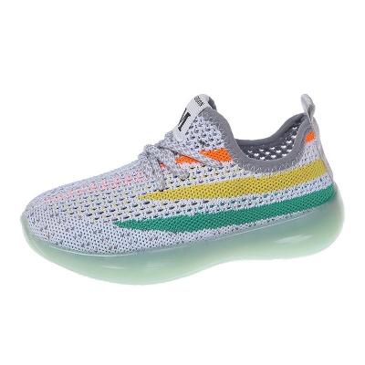 China New Style Hollow Knitting Children's Sneakers Sports Casual Shoes Waterproof For Boy And Girls for sale