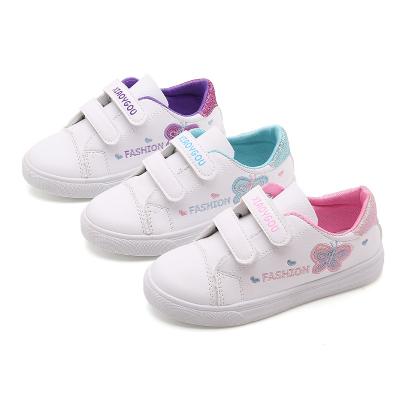 China Waterproof 2022 Autumn Children's Butterfly Shoes For Girls Soft Candy Color Sole Casual Shoes for sale