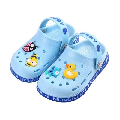 China Custom Lovely Waterproof Cute Cartoon Figure EVA Anti-skid Summer Slippers Slip On Soft Baby Sandals Kids Gardening Clogs And Shoes Mules for sale