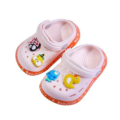 China Cartoon Baby Sandals Girls Baby Boy Sandals Kids Mules Summer Waterproof Flat Heels Slippers Children's Solid Cartoon Garden Shoes for sale