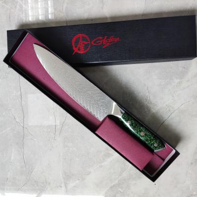 China High Quality Disposable Kitchen Chef Knives vg10 8 Inch Vegetable Japanese Kiritsuke With Resin Pod Handle for sale