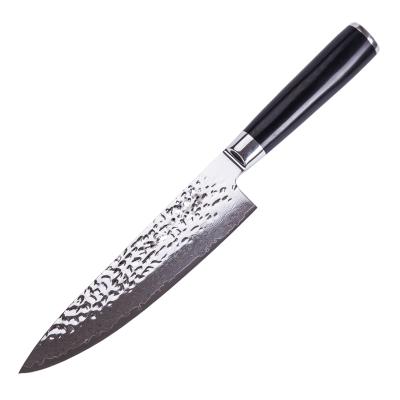 China 8 Inch Chef Knife Damascus Steel Eco-Friendly Eco-Friendly Kitchen Knives With Round G10 Handle for sale