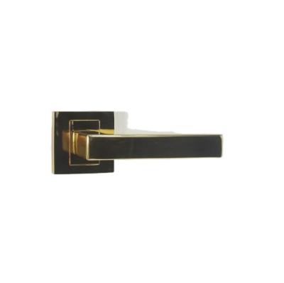 China Door Lever Gold Color Handle Germany Market Chrome Plated Or Gold Plated Zinc Alloy Solid Handle for sale