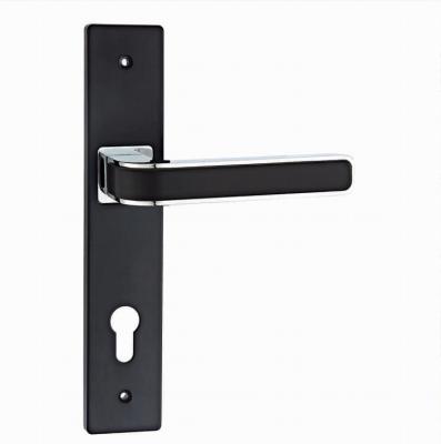 China European Modern Zinc Door Handle Zamak Matt Leather Luxury Handles Modern Door Lock Wholesale Lever for sale