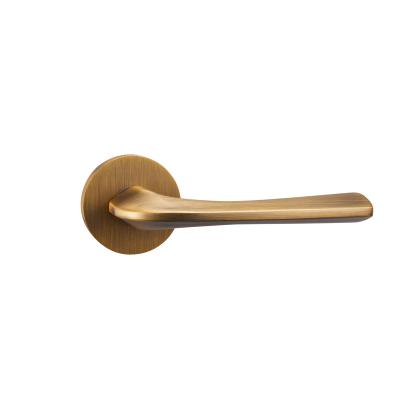 China Patent Handle Modern Luxury Zinc Alloy Interior Door Handles Matte Black Brass Door Lock Set Quality Door Handle Split Lock for sale