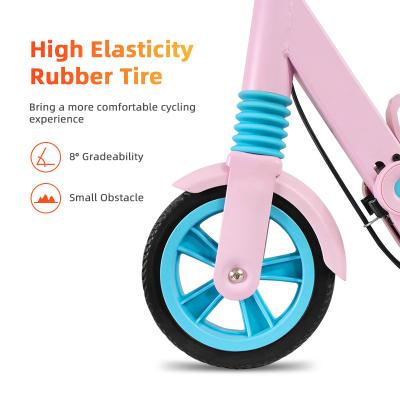 China Kid EU Drop Shipping Electric Bike 150w Kick Scooter Motor 2 Wheel 5 Inch Tire Folding Foldable Children's Electric E Scooter for sale