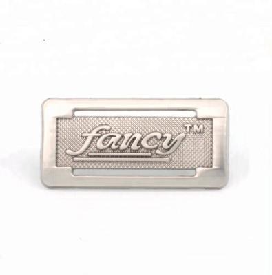 China Wholesale Fashion Brand Metal A Grade Logo Engraved Custom Label For Apparel for sale