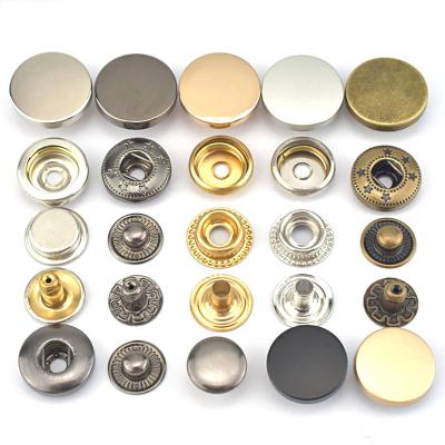 China Snap Fancy Custom Button Metal Garment Rivet Dry Cleaning Shirt Accessories Metal Sewing Buttons for sale