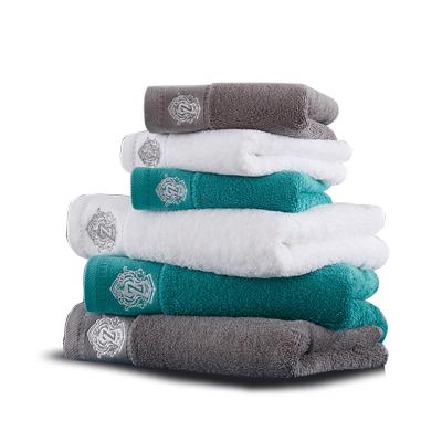 China Hypoallergenic Hotel Towels Bath Set Luxury Hotel 100% Cotton Bath Towel Set for sale