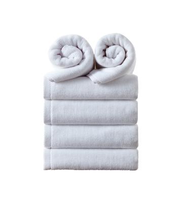 China Large Disposable White 100% Cotton 70x140 Bath Towel for sale