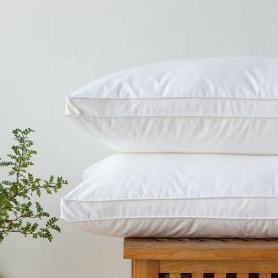 China Good Quality 100% Cotton Pillow Insert Luxury Hotel Use Feather Pillow for sale