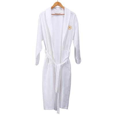 China QUICK DRY Luxury Unisex 100% Cotton Terry Bathrobe Hotel Spa Terry Cloth Fabric for sale