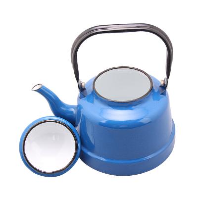 China Latest Designs Lastest Arrival Sustainable Wholesale Enamel Kettle Luxurious Personalized for sale