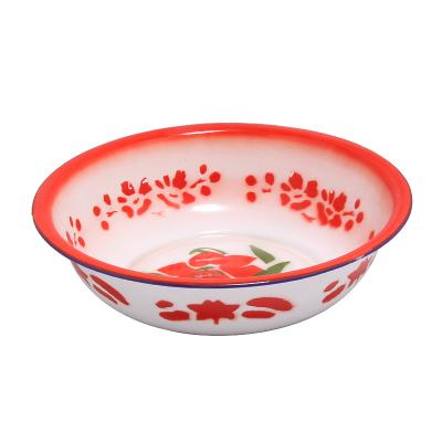 China Viable Unique Design Customized Good Quality Wholesale China Casserole Pot Cover Set Enamel Basin for sale