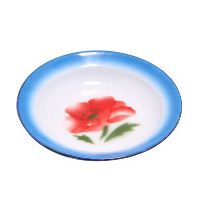 China Wholesale 22cm China Style Korean Factory Fashion Enamel Stocked Wash Basin for sale